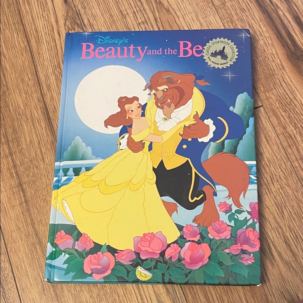 Disney Beauty and the Beast Storybook with Yellow and Blue